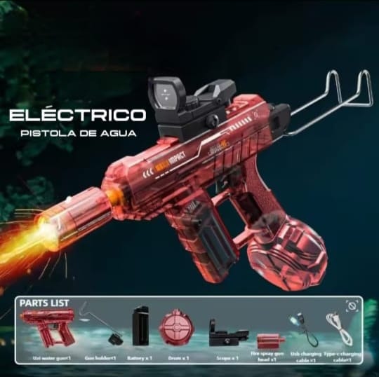 Pistola de agua eléctrica UZI - de tiro al aire libre de verano