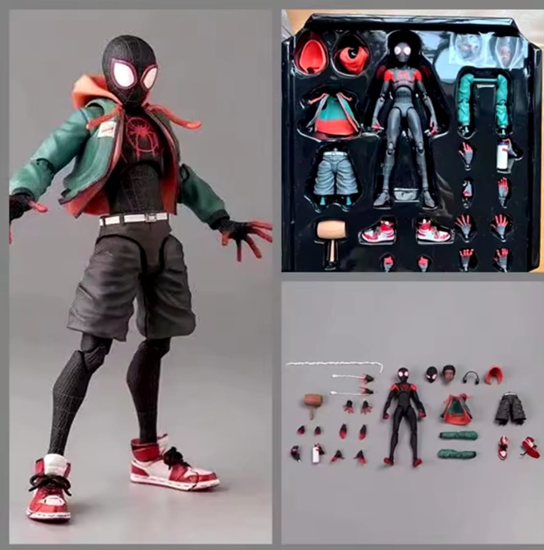 Spiderman Miles Morales, Gwen Stacy, figuras de acción Sentinel Marvel Spider-Man en el multiverso