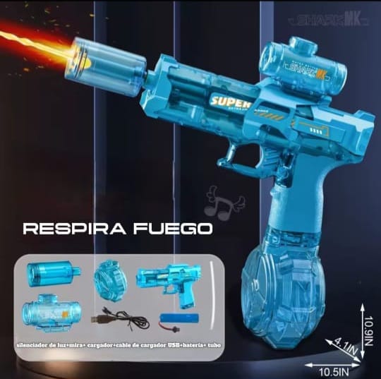 Pistola de agua eléctrica UZI - de tiro al aire libre de verano