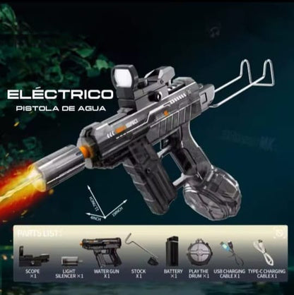 Pistola de agua eléctrica UZI - de tiro al aire libre de verano